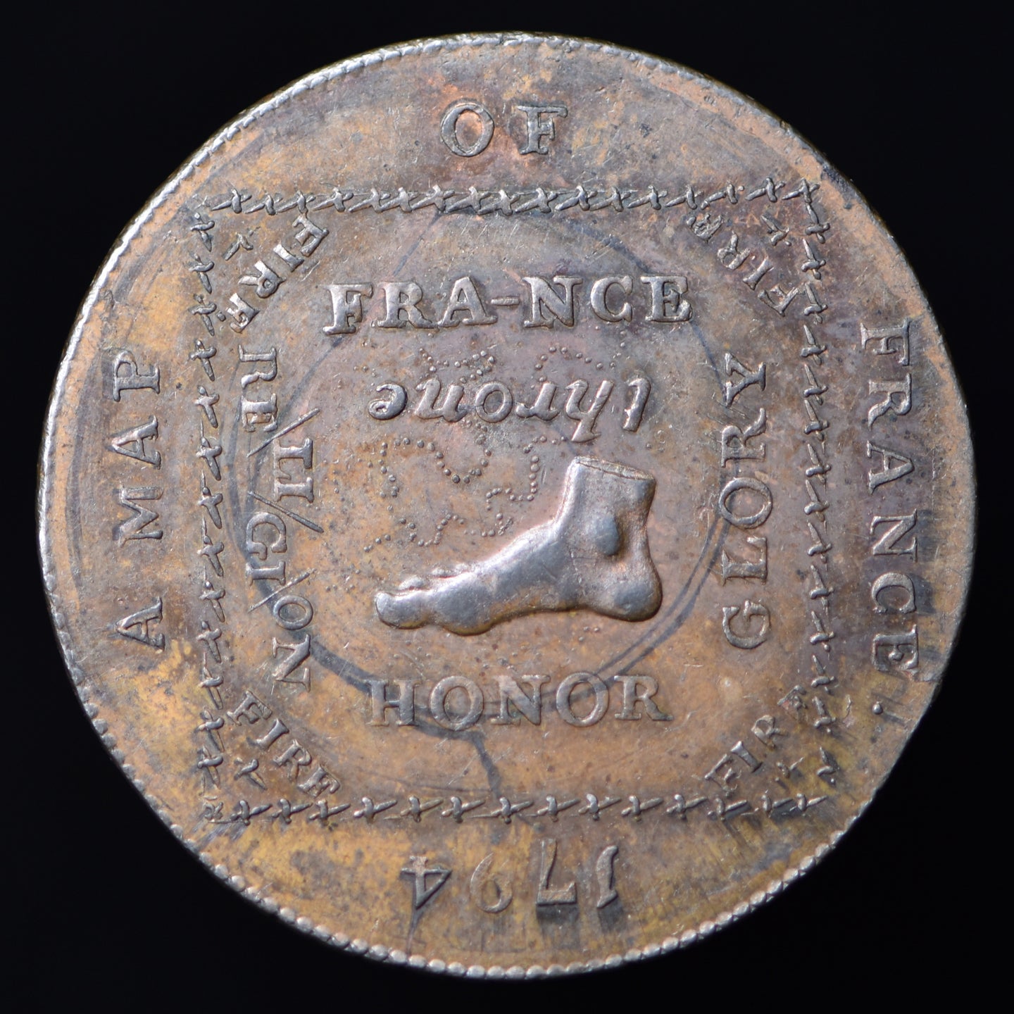 Middlesex D&H 1016d Map of France